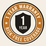 1-year warranty badge